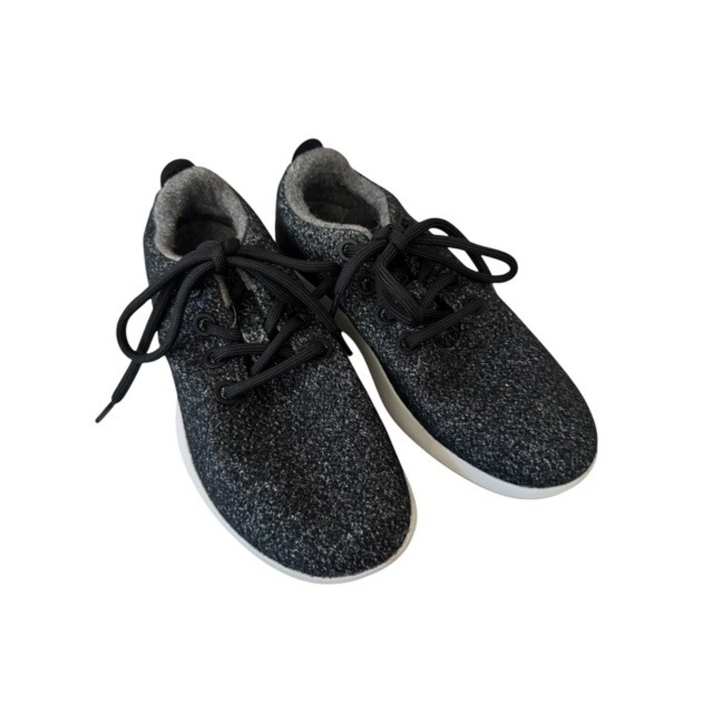 Allbirds Wool Runners Mens Charcoal Grey White Sneakers WRMIW9 - Picture 2 of 6